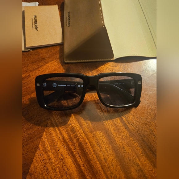 BURBERRY BE4376U 300172 Jarvis Black Light Blue 55 mm Men's Sunglasses - Picture 1 of 12